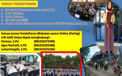 SAMBUTAN KEPALA SMPN 3 TAMBAKROMO PPDB 2020/2021