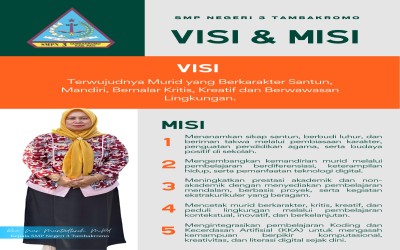 EVALUASI VISI MISI SMP NEGERI 3 TAMBAKROMO TERBARU